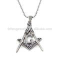 En stock pendentif maçonnique en acier inoxydable, design pendentif maçonnique en argent